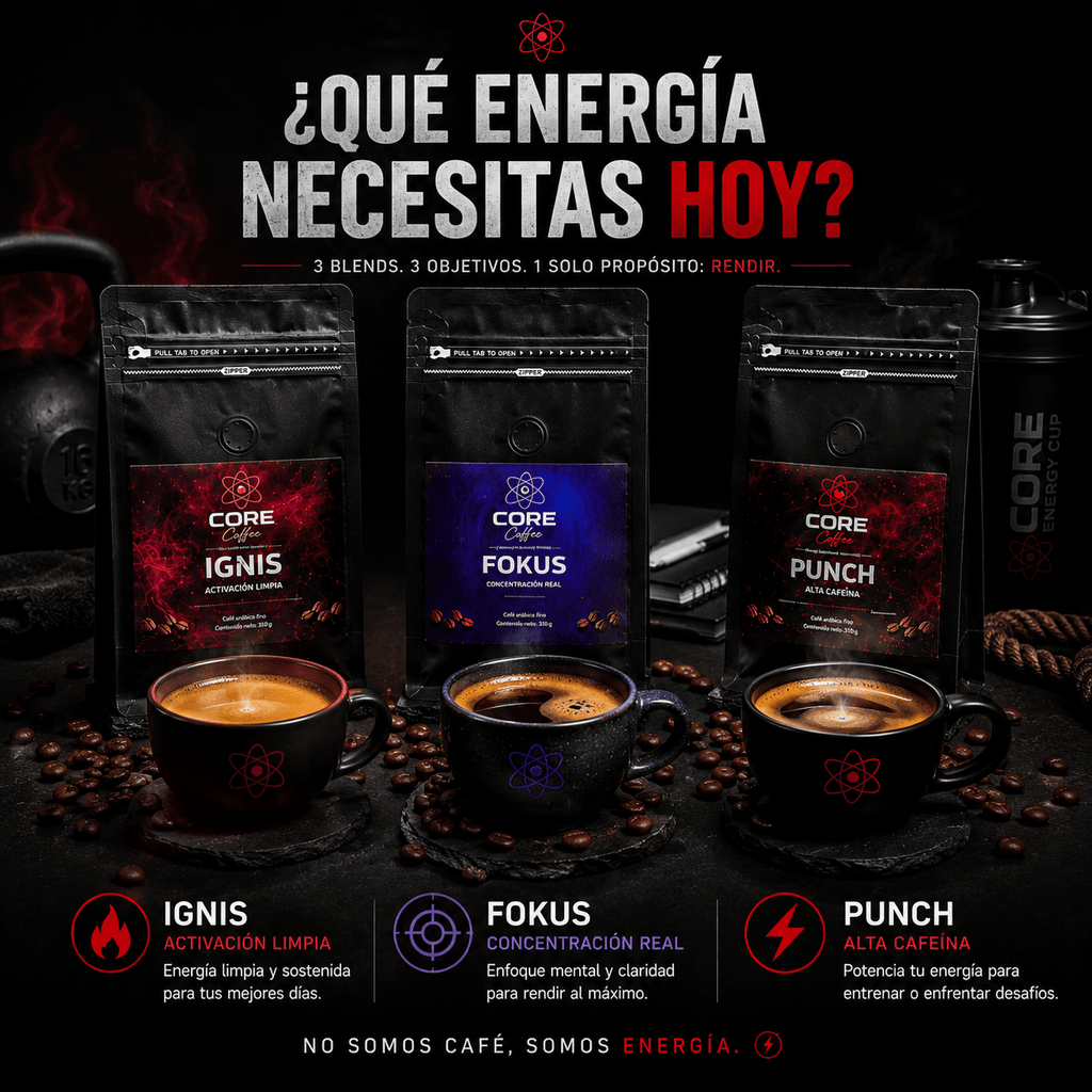 Pack Café Energético 3 Blend 750g