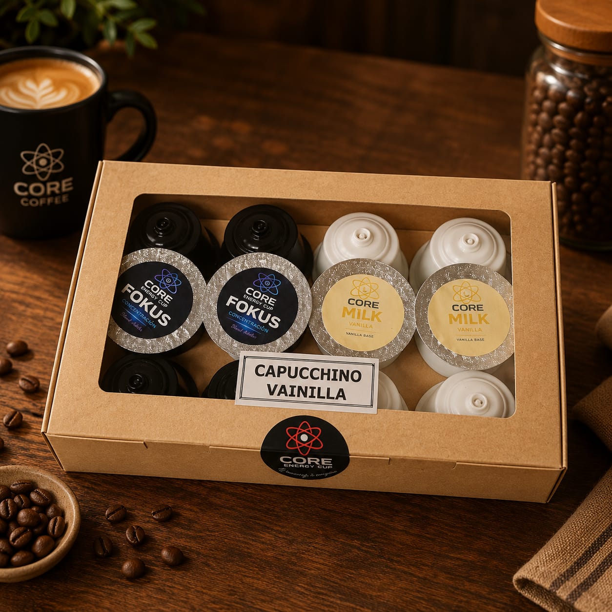CAPUCCHINO VAINILLA (12 Cápsulas 6 Tazas)